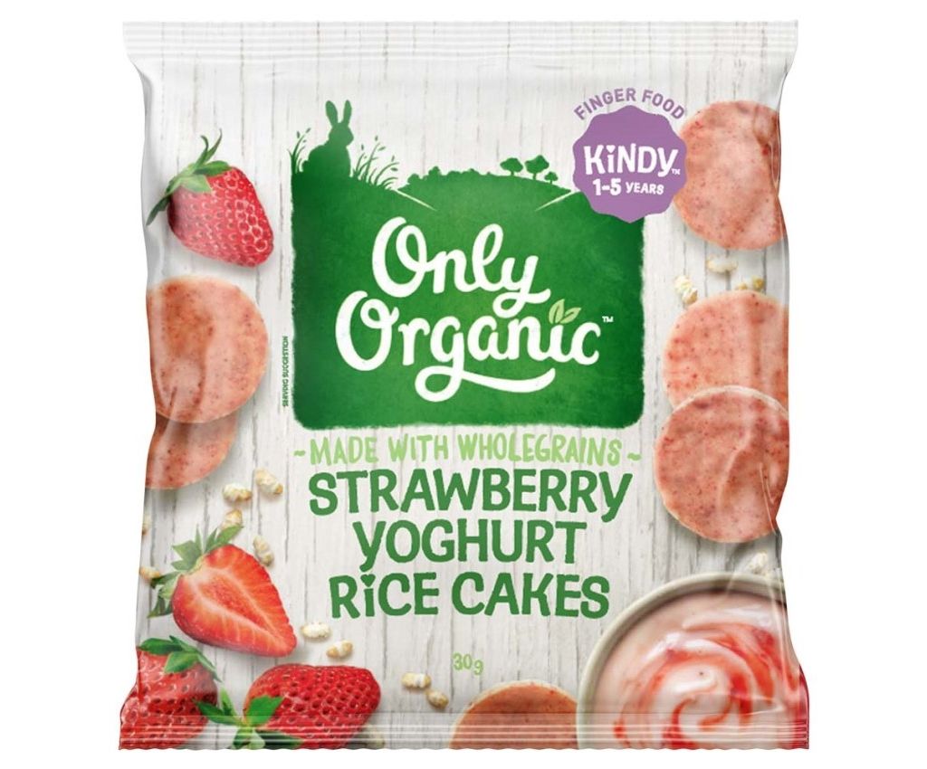 Organic Strawberry Yoghurt Rice Cakes